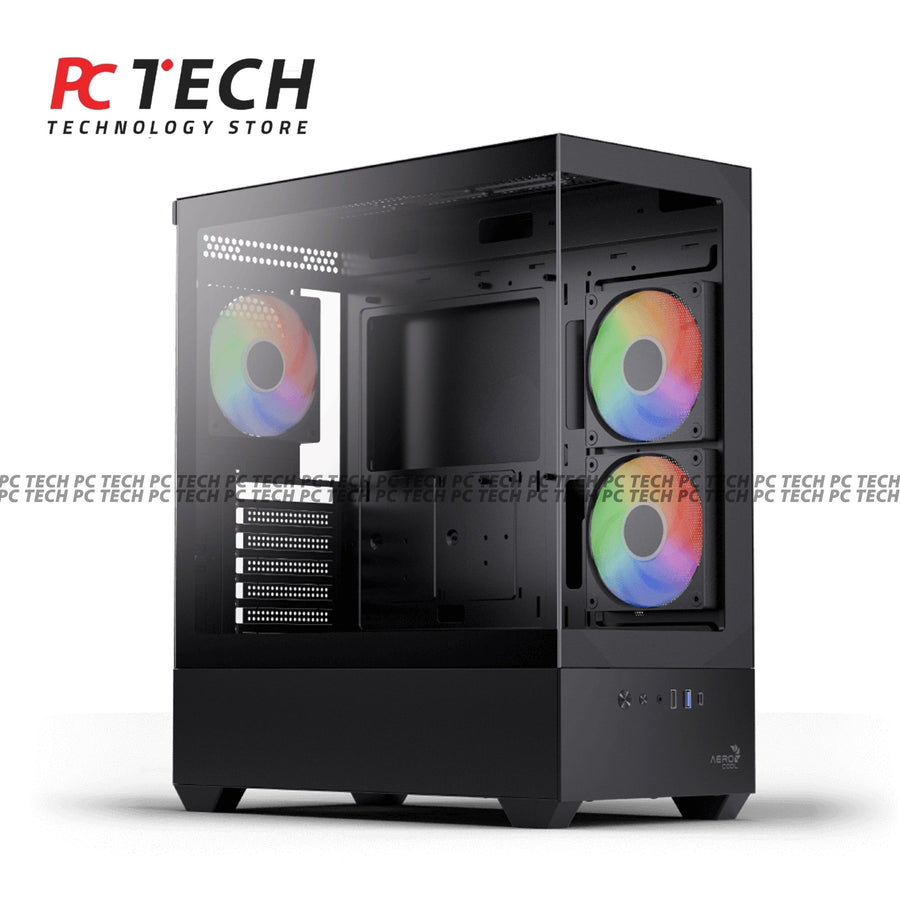 AEROCOOL P500D Black Case Combo with 650W 80+ Bronze Power Supply