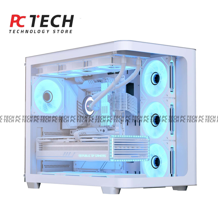 AEROCOOL P500C White Case Combo with 750W 80+ Bronze Power Supply