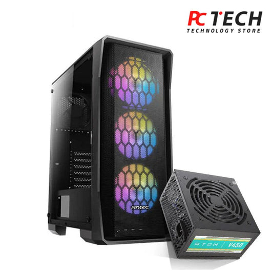 ANTEC NX360 ELITE 4FAN ARGB + PSU ATOM V450