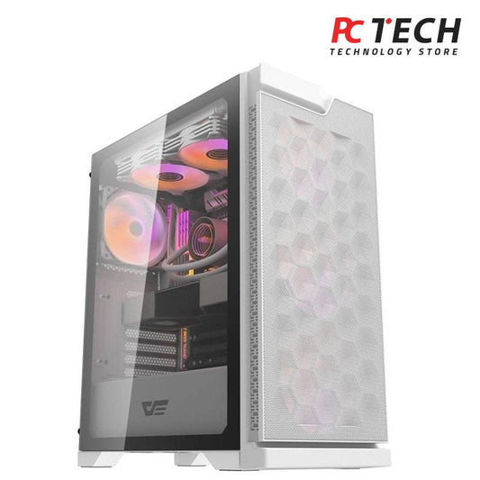 Darkflash DK361 White ATX CASE WITH 4 ARGB FANS
