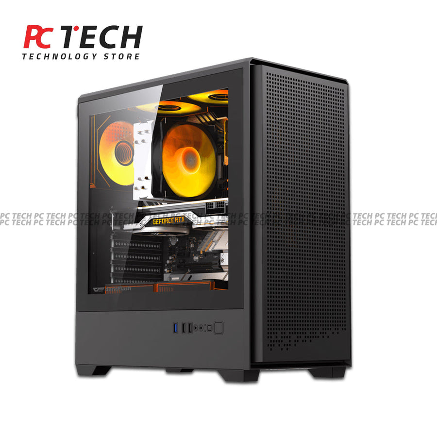 DarkFlash C365 Mesh PC Case with 650W 80+ Bronze Power Supply