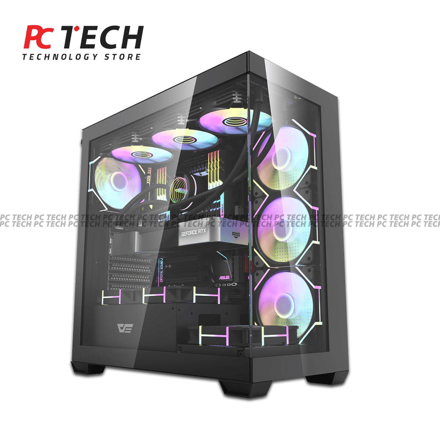 Darkflash DS900 Black Case with Aigo AT750 750W 80+ Bronze PSU
