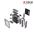 Xander Velox ARGB Mid Tower Case + Power Supply 80 Plus White 600W