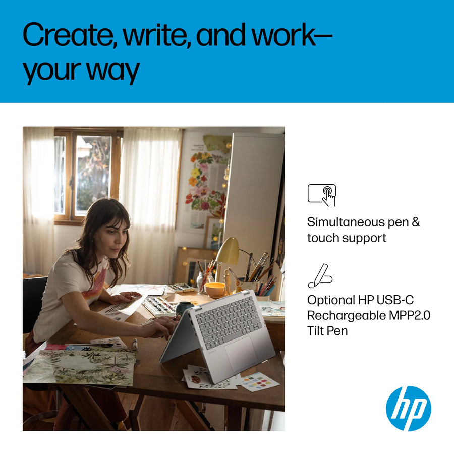 HP OmniBook 5 Flip Core 5 8GB 512GB SSD 14 Inch 2-in-1 2GB Graphics – Refurbished Laptop